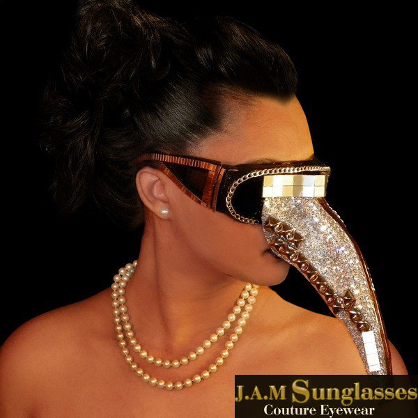 Female model photo shoot of jam Sunglasses