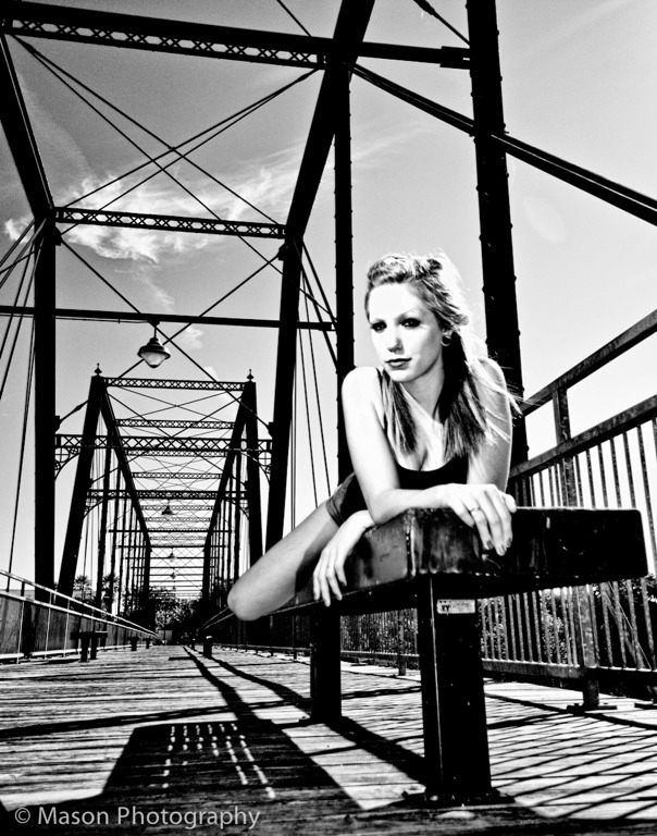 Female model photo shoot of Morgan Howarth by IMRPM in Faust Bridge