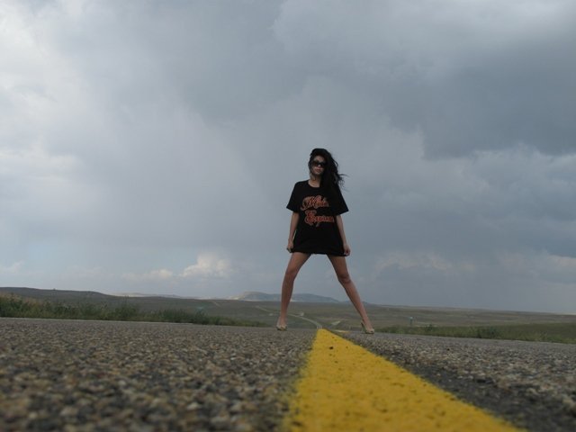 Female model photo shoot of Chelsey Alexandra in Middle of nowhere, Montana