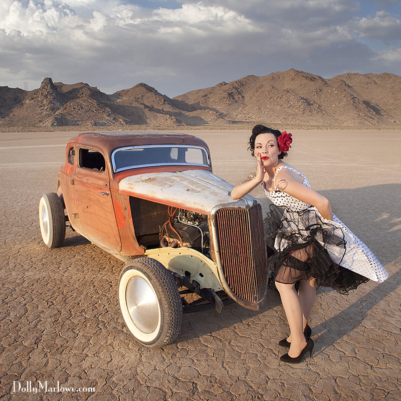 Female model photo shoot of Dolly Marlowe in Lucerne Valley, CA