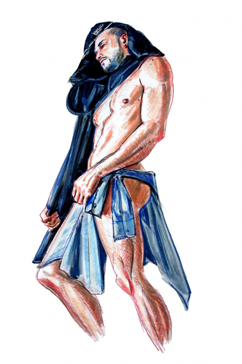 Male model photo shoot of Physique Illustration 