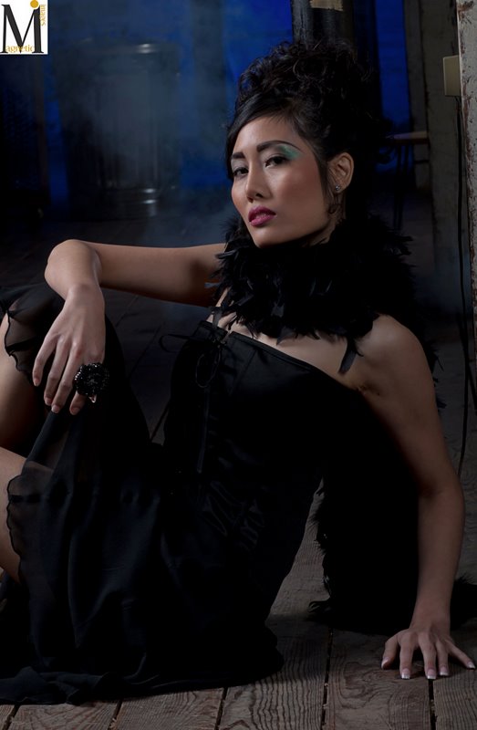 Female model photo shoot of Queen the Makeup Artist and Y Paully by Magnetic Image, hair styled by Cyd Charisse