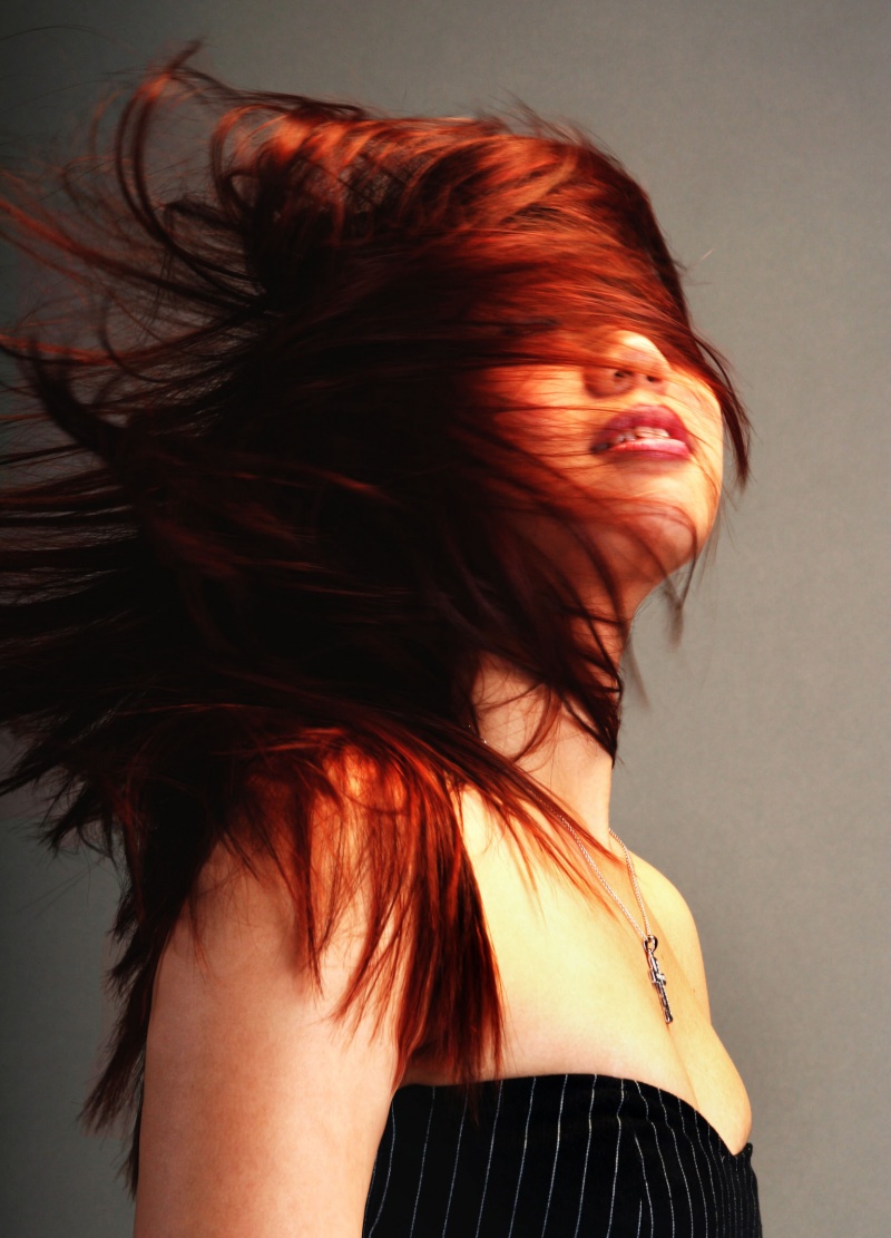 Female model photo shoot of Tina Alberino in Tampa, FL, hair styled by Tina Alberino