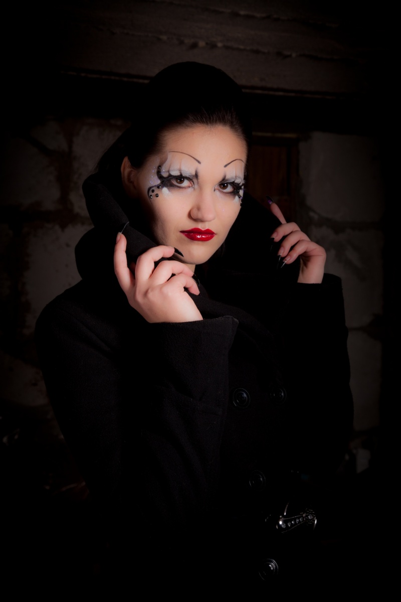 Female model photo shoot of Sany makeup