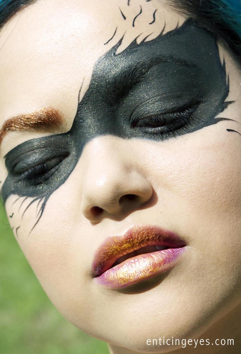 Female model photo shoot of Enticing Eyes in Big Isle, HI, makeup by Enticing Eyes
