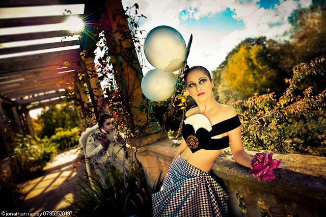 Female model photo shoot of Irina Dashkovsky by Jonathan Rapley in London, Golders Green Gardens