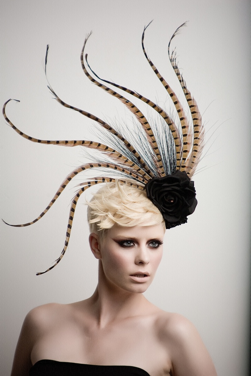Male model photo shoot of ArturoRios Hat designer in Photo: mark Sacro..Model: heather MUA- Anthony- Hair- marilyn lizardo
