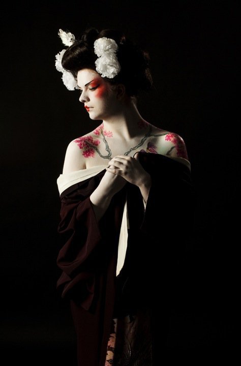 Female model photo shoot of -Miel-, makeup by June Long