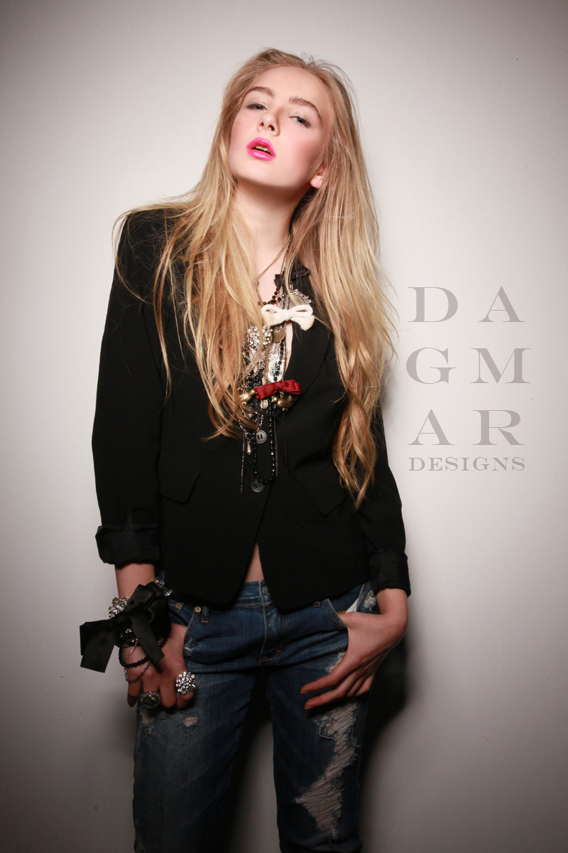 Female model photo shoot of Dagmar and Dagmar B by NATALIE SEMA in Studio, makeup by Brooke Hill Makeup
