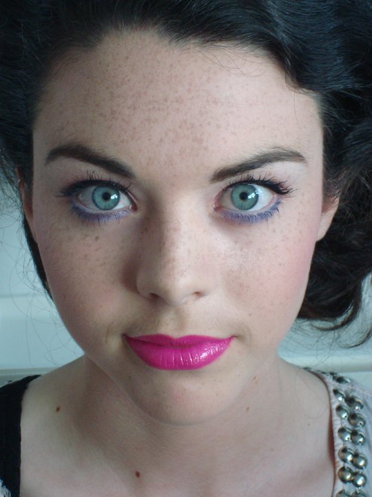 Female model photo shoot of Anda Vali Make up in Dublin