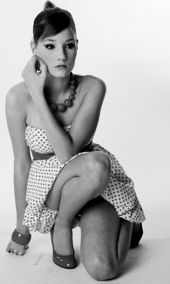 Female model photo shoot of Chloe Nelmes in The Blue Rooms, London