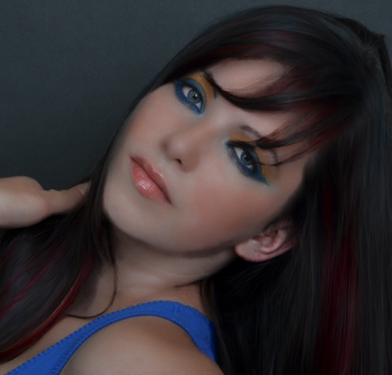 Female model photo shoot of Scenethia Hairstylist
