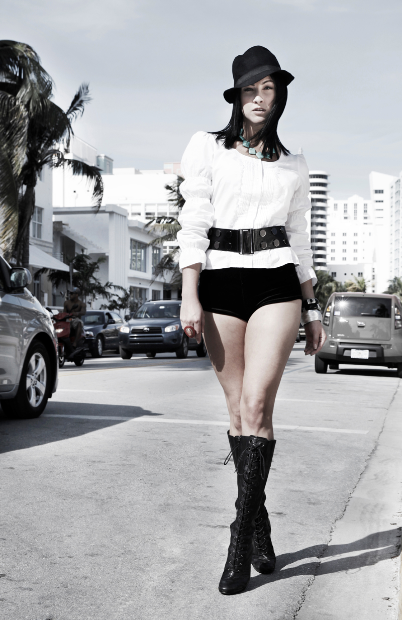 Female model photo shoot of Astyles Fashion in South Beach