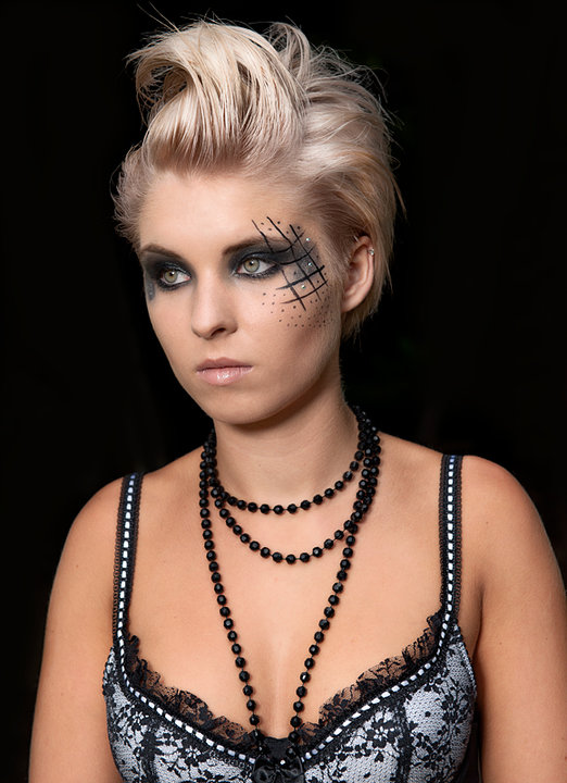 Female model photo shoot of Make-up Deluxe