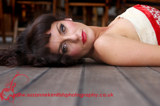 Female model photo shoot of S Kentish in Bristol Docks