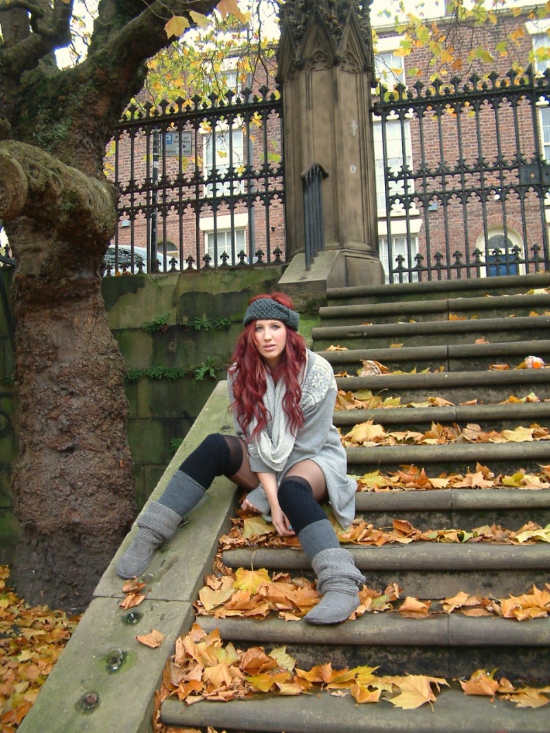 Female model photo shoot of OliviaJGrace in Liverpool- the bombed out church