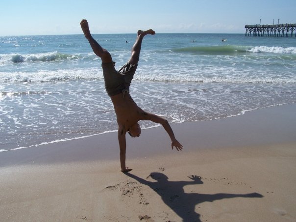 Male model photo shoot of Rodolfo Ferreira in Surf City Beach, Wilmington North Carolina