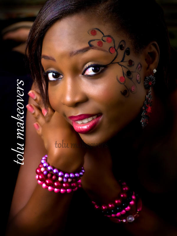 Female model photo shoot of Tolu Makeovers in Lagos, Nigeria