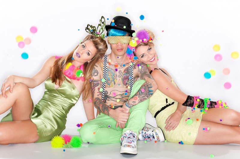 Female and Male model photo shoot of JAM Design Concepts, Kaitlyn M, Caleb Shinobi and Leigh Kroeger by Maxx Shots