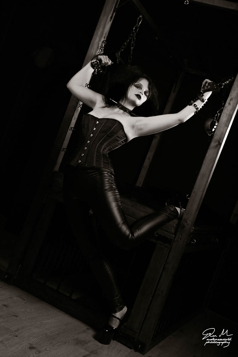 Female model photo shoot of NinaAnn by ian essex in Murder Mile Studios, wardrobe styled by Nikita Sablier
