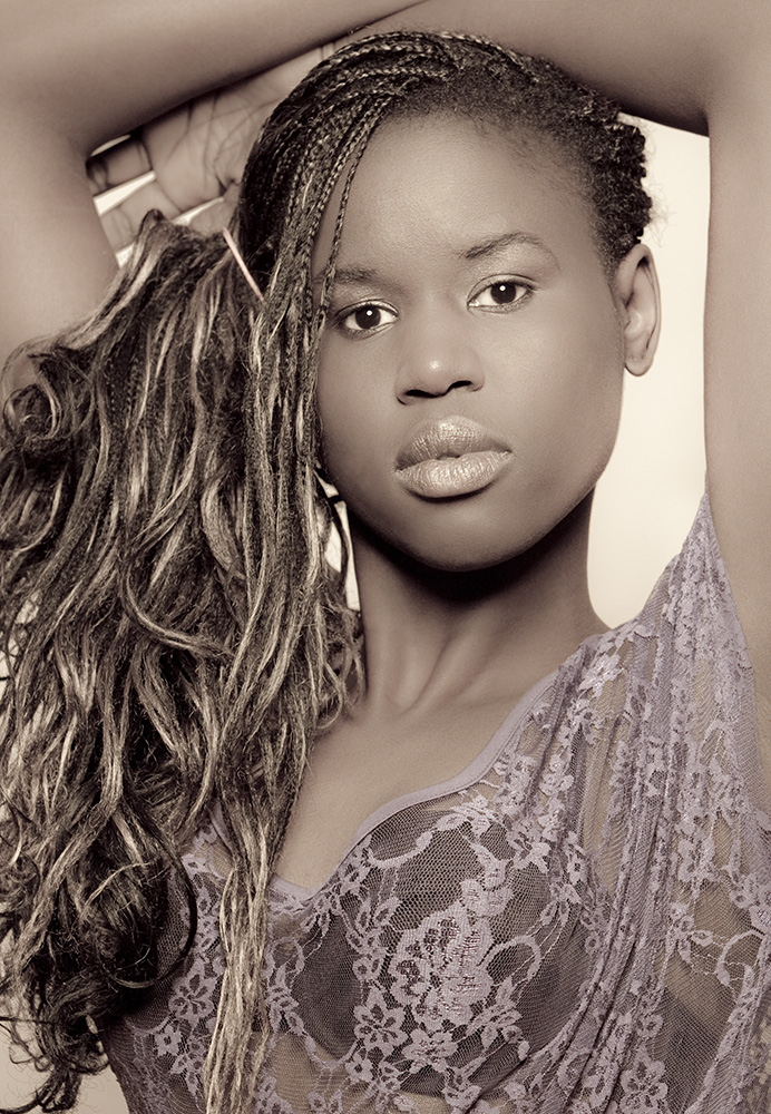 Female model photo shoot of AfrikanQueen in The Studio