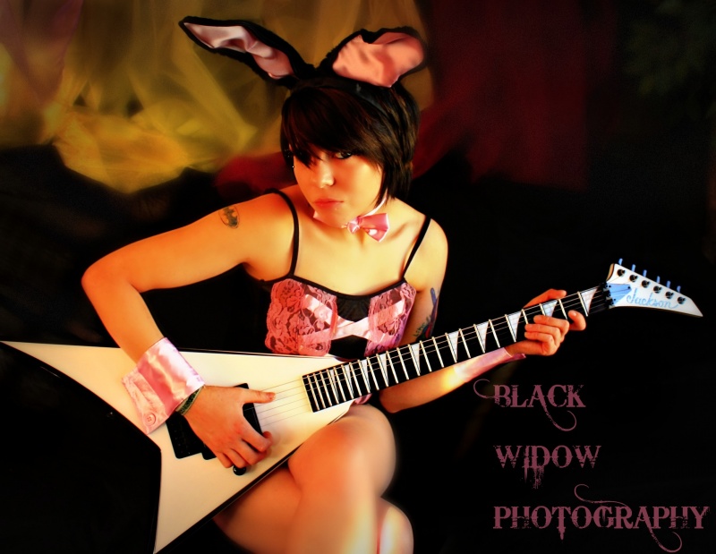 Female model photo shoot of Fatal Fesh in black widow photograpy