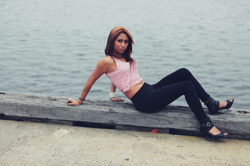 Female model photo shoot of Rachelle Tranquille in Docklands