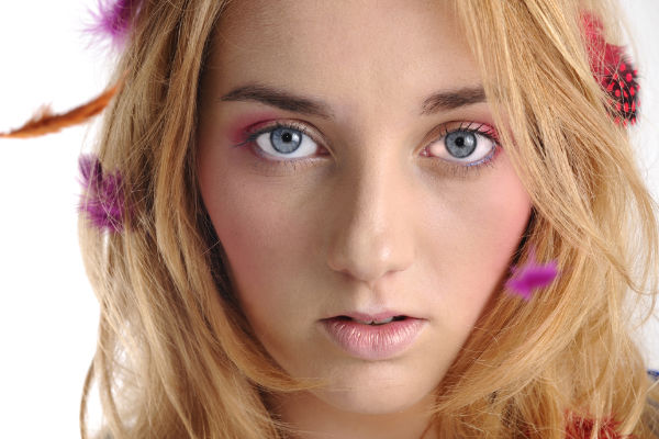 Female model photo shoot of SaskiaMUArtist by Matt Russell