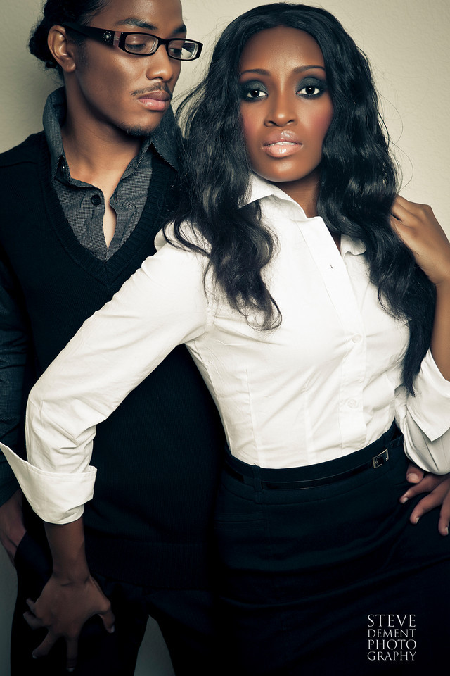 Male and Female model photo shoot of Kee Phillips and Jasmine_VanDyke by Steve DeMent, makeup by 987Beauty