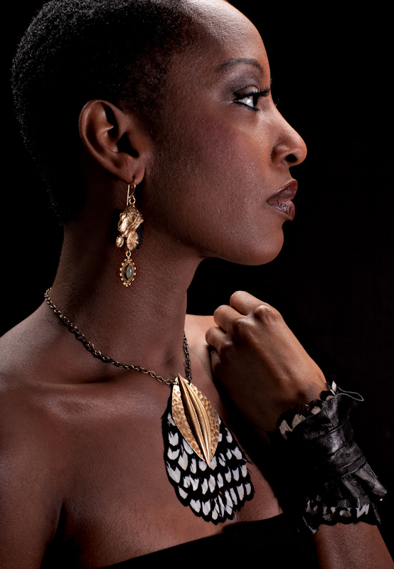 Female model photo shoot of Lunaversoul Jewelry in Spa studio