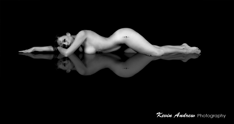 Female model photo shoot of Lexi Katt by KevinAndrew Photography, body painted by QSARTWRX