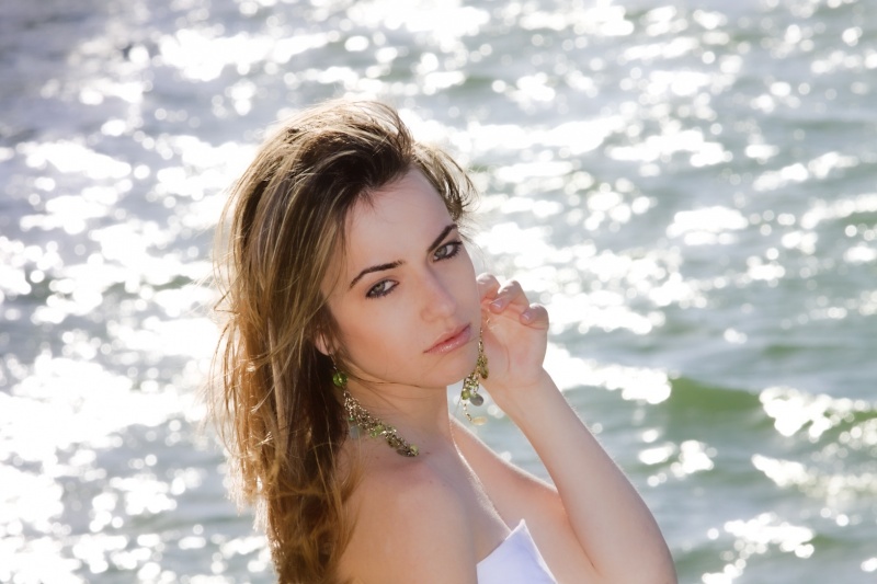 Female model photo shoot of Eliany Her in Miami Beach