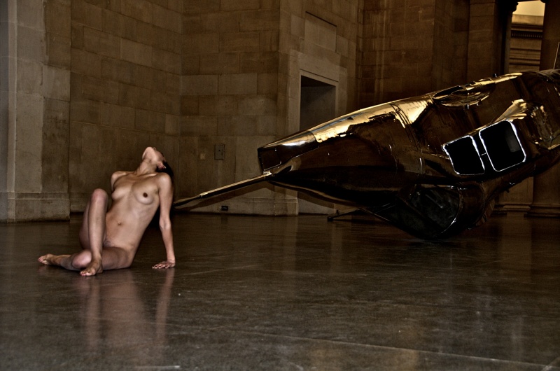 Female model photo shoot of Ayla El-Moussa in London, Tate Britain