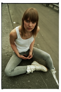 Female model photo shoot of Eline VA in Brussels