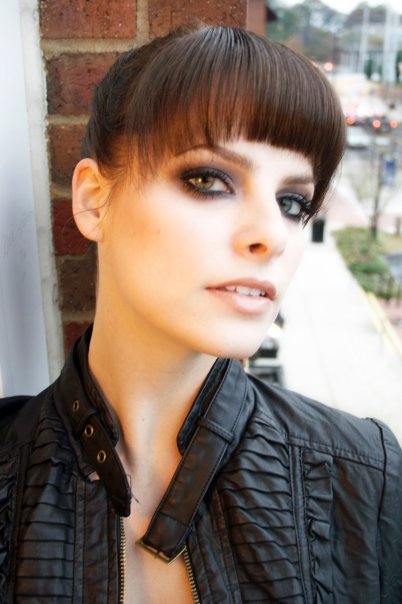 Female model photo shoot of Rebecca Crawford, makeup by David J make up artist