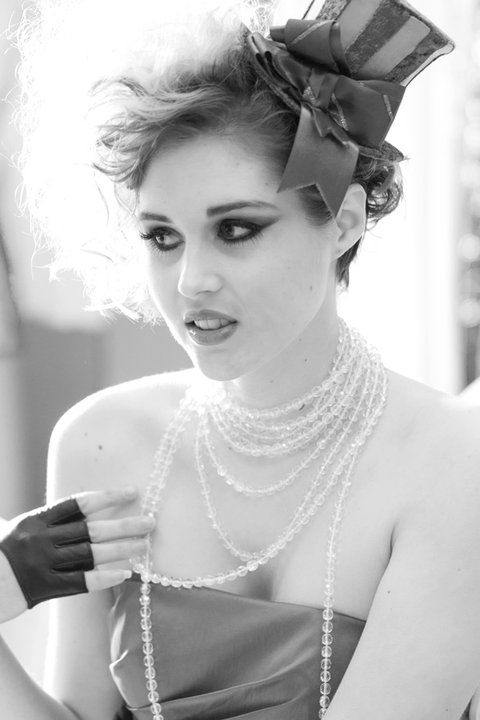 Female model photo shoot of Allegra Harris by JODOPHOTO in Princesa, makeup by Noel Kanaley