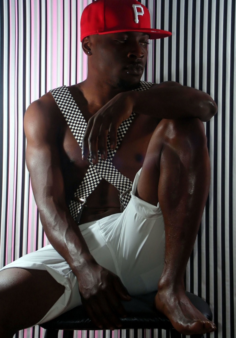 Male model photo shoot of Prince DaMaudjai in Pittsburgh, wardrobe styled by DECO Swim