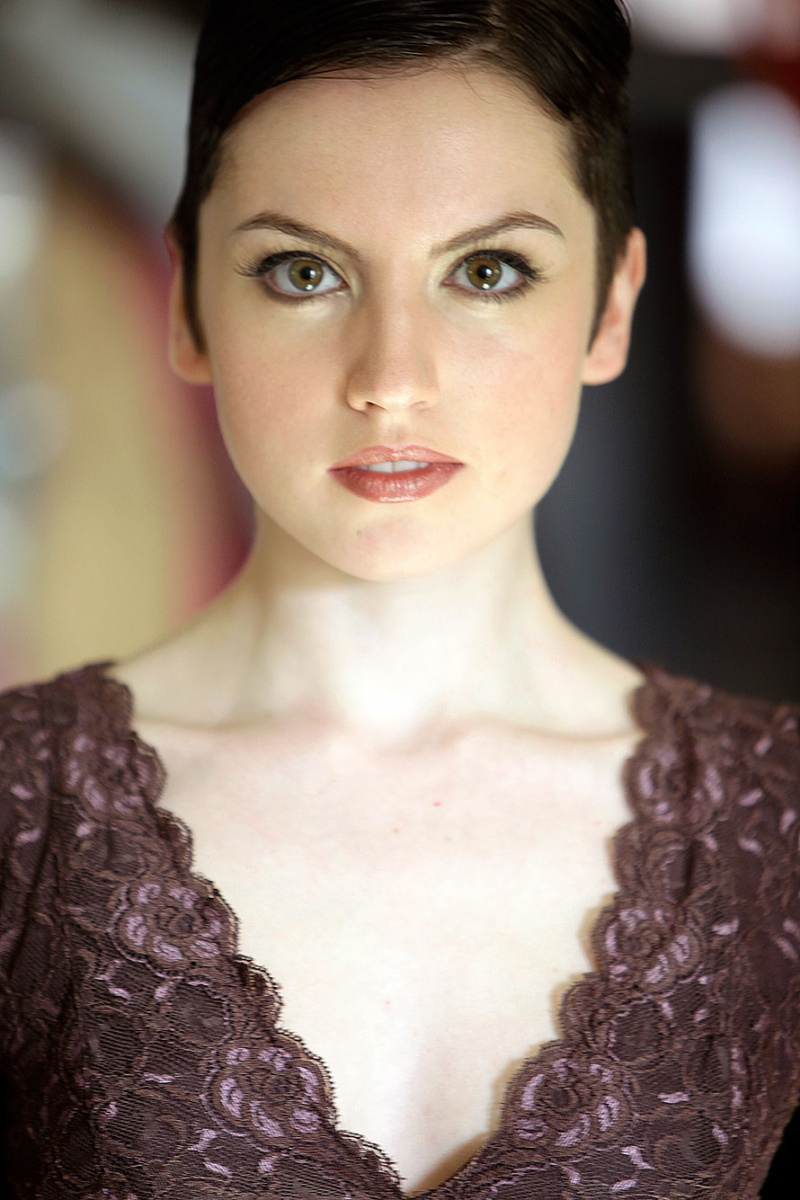 Female model photo shoot of Bridget E by Escalante, makeup by Dana Spence