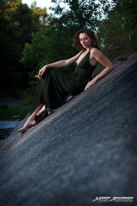 Female model photo shoot of Amelie de Sade by Leroy Dickson in In a drainage ditch far, far away