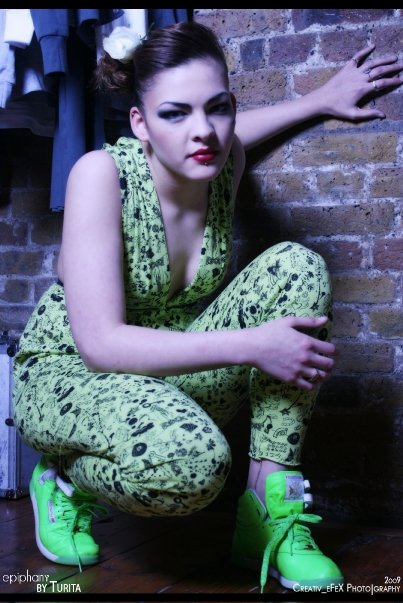 Female model photo shoot of Turita Fogg in london