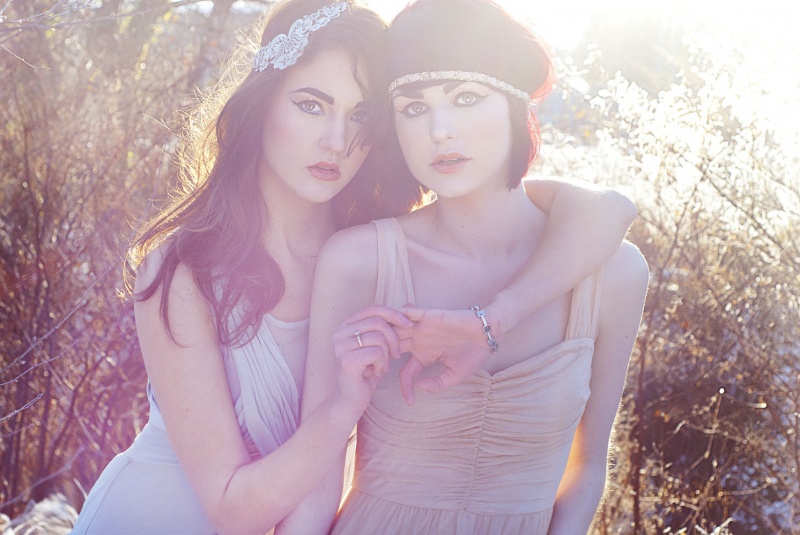 Female model photo shoot of Vicky Streets and Bethany C L Allen by Ursula Roxy, makeup by Terrie Yonwin MUA