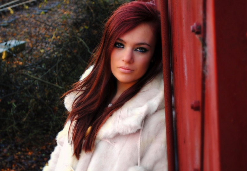 Female model photo shoot of ShannonParnell in Train-track