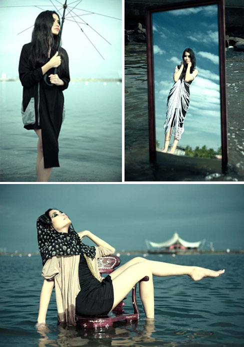 Male model photo shoot of Laxter -Laki Gushary- in Ancol Beach, Jakarta