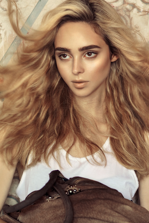 Female model photo shoot of Cari Duprey Makeup in New York, NY