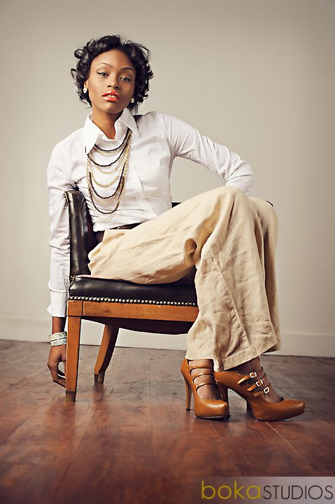 Female model photo shoot of LOreal Sade in Boka Studios