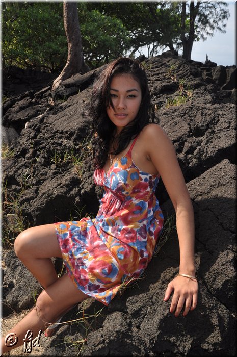 Female model photo shoot of Kayla Quinories-Ah Sing in Keaukaha, Hawaii