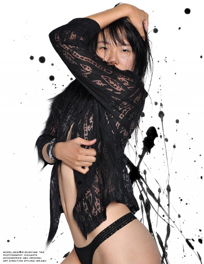 Female model photo shoot of zhang ying xin by Vigilante in long beach california, wardrobe styled by ABU ORIGINAL