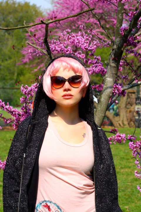 Female model photo shoot of Kerry Jo Rizzo in Cherry Blossom Festival - Fairmount Park, Philadelphia