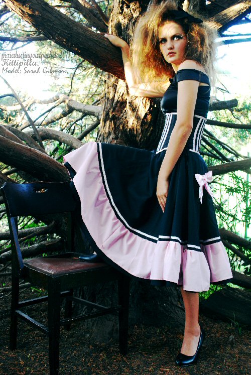 Female model photo shoot of pixiedustinyourpocket, clothing designed by kittipilla
