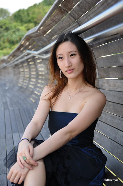 Female model photo shoot of Audrey Tan in Henderson Waves, Singapore